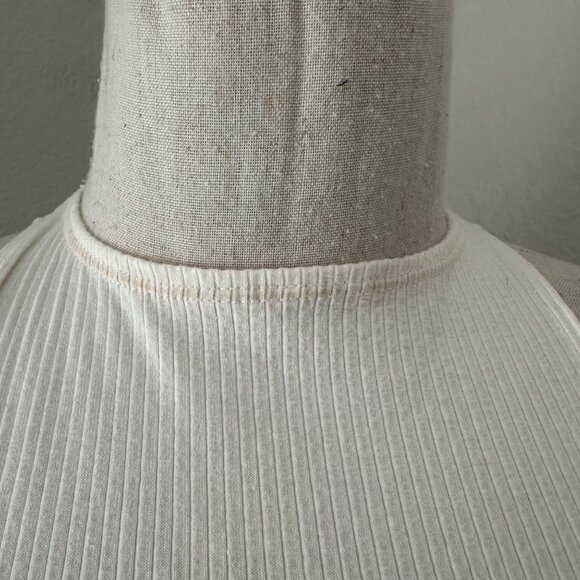 Reformation White Ribbed Tank Top - Picture 10 of 10